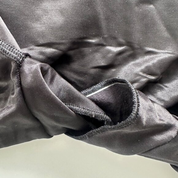 Spanx LG Skinny Britches Open-Bust Mid-Thigh Bodysuit Black Slimming - Picture 3 of 6